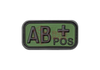 JTG Bloodtype Rubber Patch AB Pos Forest
