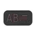 JTG Bloodtype Rubber Patch AB Neg Blackops