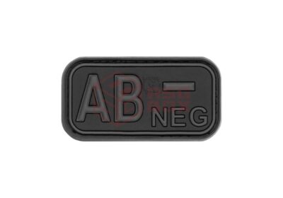 JTG Bloodtype Rubber Patch AB Neg Blackops
