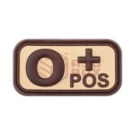 JTG Bloodtype Rubber Patch 0 Pos Desert