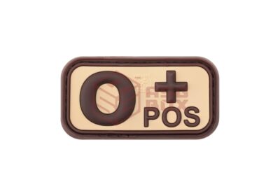 JTG Bloodtype Rubber Patch 0 Pos Desert