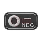 JTG Bloodtype Rubber Patch 0 Neg SWAT