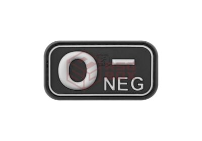JTG Bloodtype Rubber Patch 0 Neg SWAT