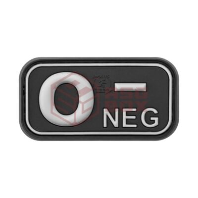 JTG Bloodtype Rubber Patch 0 Neg SWAT