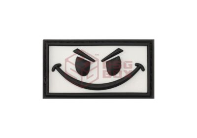 JTG Evil Smile Rubber Patch White