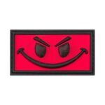 JTG Evil Smile Rubber Patch Red