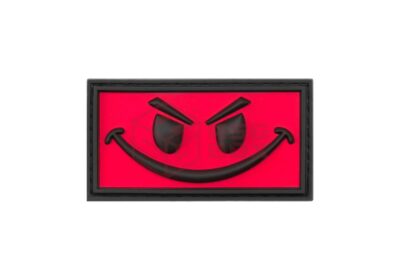 JTG Evil Smile Rubber Patch Red