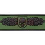 JTG SOF Skull Badge Rubber Patch Forest