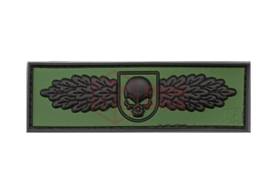 JTG SOF Skull Badge Rubber Patch Forest