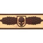 JTG SOF Skull Badge Rubber Patch Desert