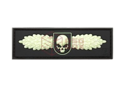 JTG SOF Skull Badge Rubber Patch Glow