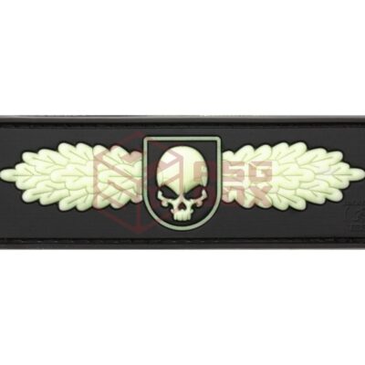 JTG SOF Skull Badge Rubber Patch Glow