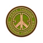 JTG Peace Rubber Patch Green
