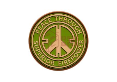 JTG Peace Rubber Patch Green