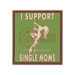 JTG I Support Single Mums Rubber Patch Green