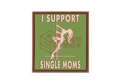 JTG I Support Single Mums Rubber Patch Green