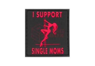 JTG I Support Single Mums Rubber Patch Blackmedic