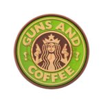 JTG Guns and Coffee Rubber Patch Green