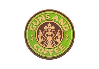 JTG Guns and Coffee Rubber Patch Green