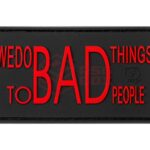 JTG We do bad Things Rubber Patch Blackmedic
