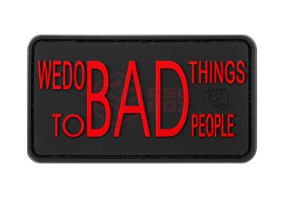 JTG We do bad Things Rubber Patch Blackmedic