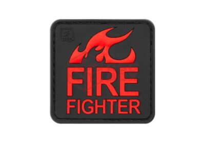 JTG Fire Fighter Rubber Patch Blackmedic