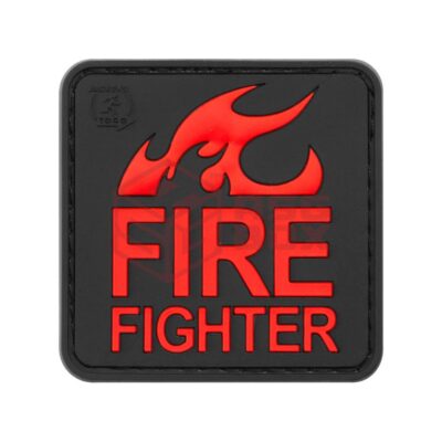 JTG Fire Fighter Rubber Patch Blackmedic