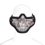 Invader Gear Steel Half Face Mask Death Head Black