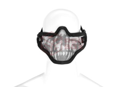Invader Gear Steel Half Face Mask Death Head Black