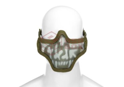 Invader Gear Steel Half Face Mask Death Head OD