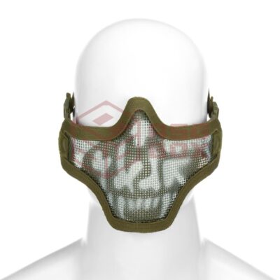 Invader Gear Steel Half Face Mask Death Head OD