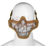 Invader Gear Steel Half Face Mask Death Head Tan