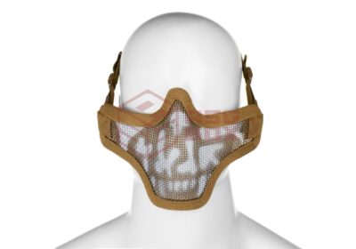 Invader Gear Steel Half Face Mask Death Head Tan