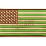 JTG US Flag Rubber Patch Green