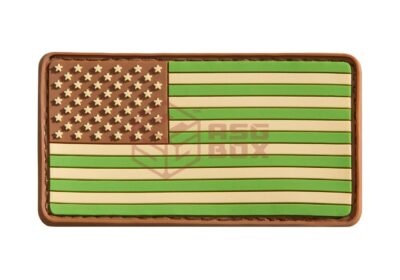 JTG US Flag Rubber Patch Green