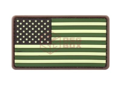 JTG US Flag Rubber Patch Forest