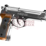 WE M92 Samurai Edge Biohazard Full Metal GBB Silver