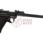 WE P08 8 Inch Full Metal GBB Black