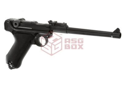 WE P08 8 Inch Full Metal GBB Black