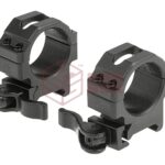 Leapers 30mm QD CNC Mount Rings Low Black