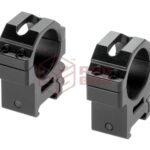 Leapers 30mm QD CNC Mount Rings Medium Black