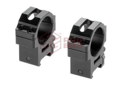 Leapers 30mm QD CNC Mount Rings Medium Black