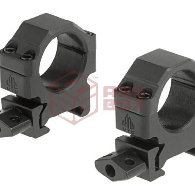 Leapers 25.4mm CNC Mount Rings Low Black