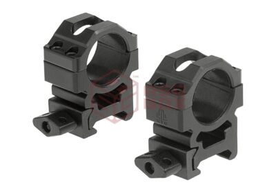 Leapers 25.4mm CNC Mount Rings Medium Black
