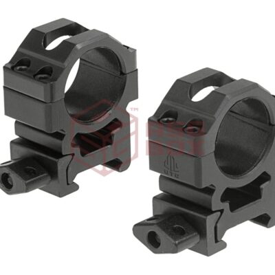 Leapers 25.4mm CNC Mount Rings Medium Black