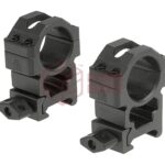 Leapers 25.4mm CNC Mount Rings High Black
