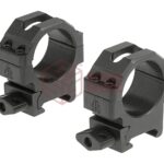 Leapers 30mm CNC Mount Rings Low Black