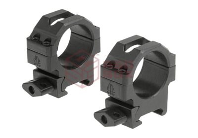 Leapers 30mm CNC Mount Rings Low Black