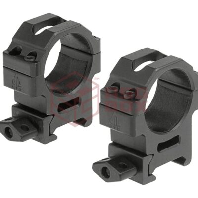 Leapers 30mm CNC Mount Rings Medium Black