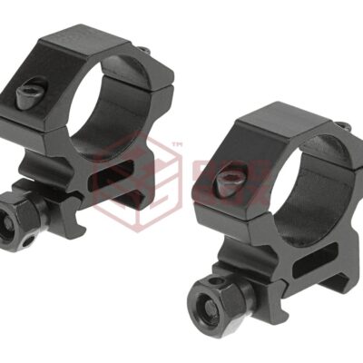 Leapers 25.4mm Mount Rings Low Black